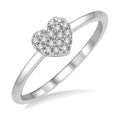 Heritage Diamond Ring in White Gold