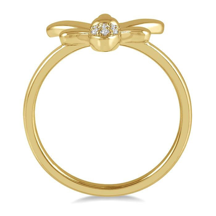 Stackable Bumble Bee Petite Diamond Fashion Ring
