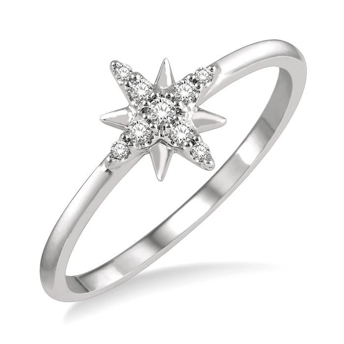 Astra Diamond Ring in White Gold
