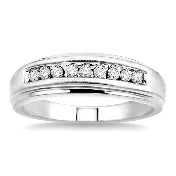 Channel Set Men's Diamond Ring