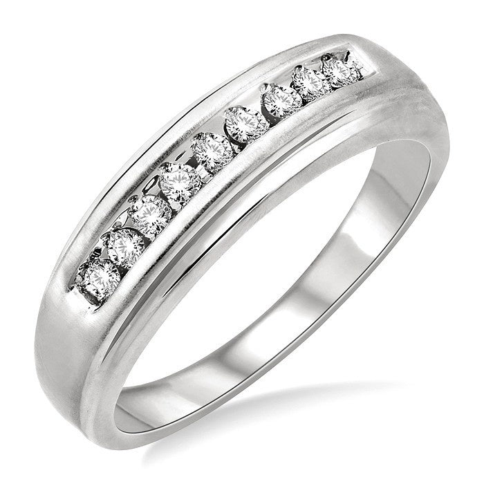 Channel Set Men's Diamond Ring
