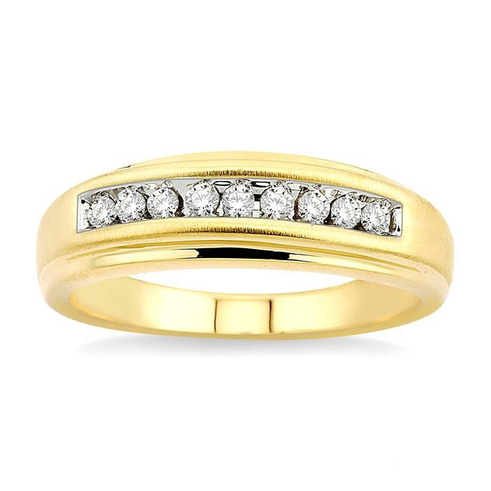 Channel Set Men's Diamond Ring