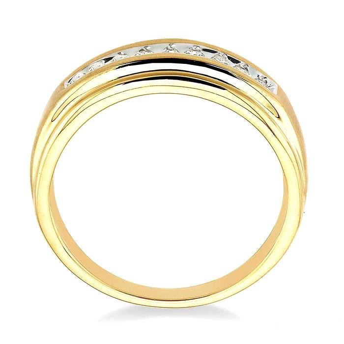 Channel Set Men's Diamond Ring
