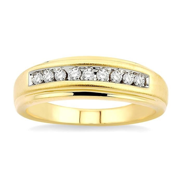 Channel Set Men's Diamond Ring