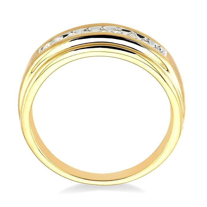 Channel Set Men's Diamond Ring
