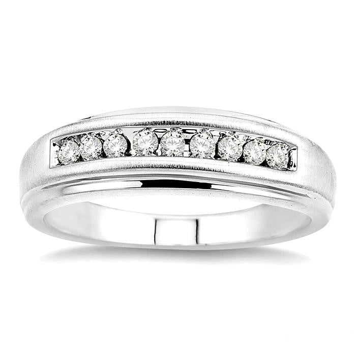 Channel Set Men's Diamond Ring