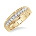1/8 Ctw Round Cut Diamond Women's Ring in 14K Yellow Gold
