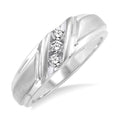 1/8 Ctw Round Cut Diamond Women's Ring in 14K White Gold