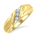 1/8 Ctw Round Cut Diamond Women's Ring in 14K Yellow Gold