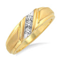 1/8 Ctw Round Cut Diamond Women's Ring in 10K Yellow Gold