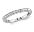 Diamond Milgrain Wedding Band