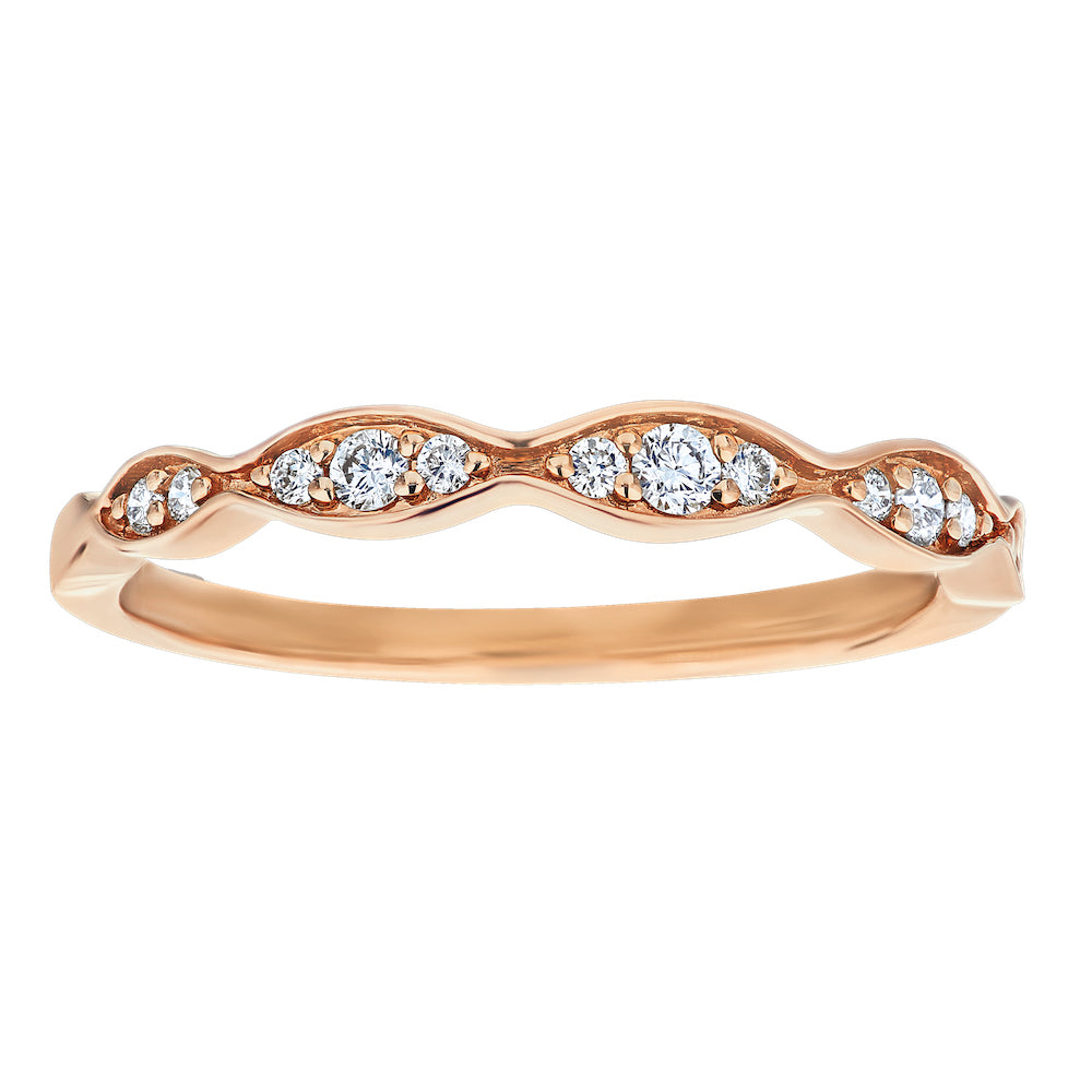Diamond Marquise Shaped Stackable  Ring