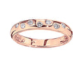 Diamond Burnished Stackable Band