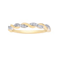 Diamond Ring Twisted Stackable Band