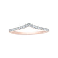 Diamond Chevron Stackable Ring