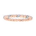 Diamond Cable Stackable Ring