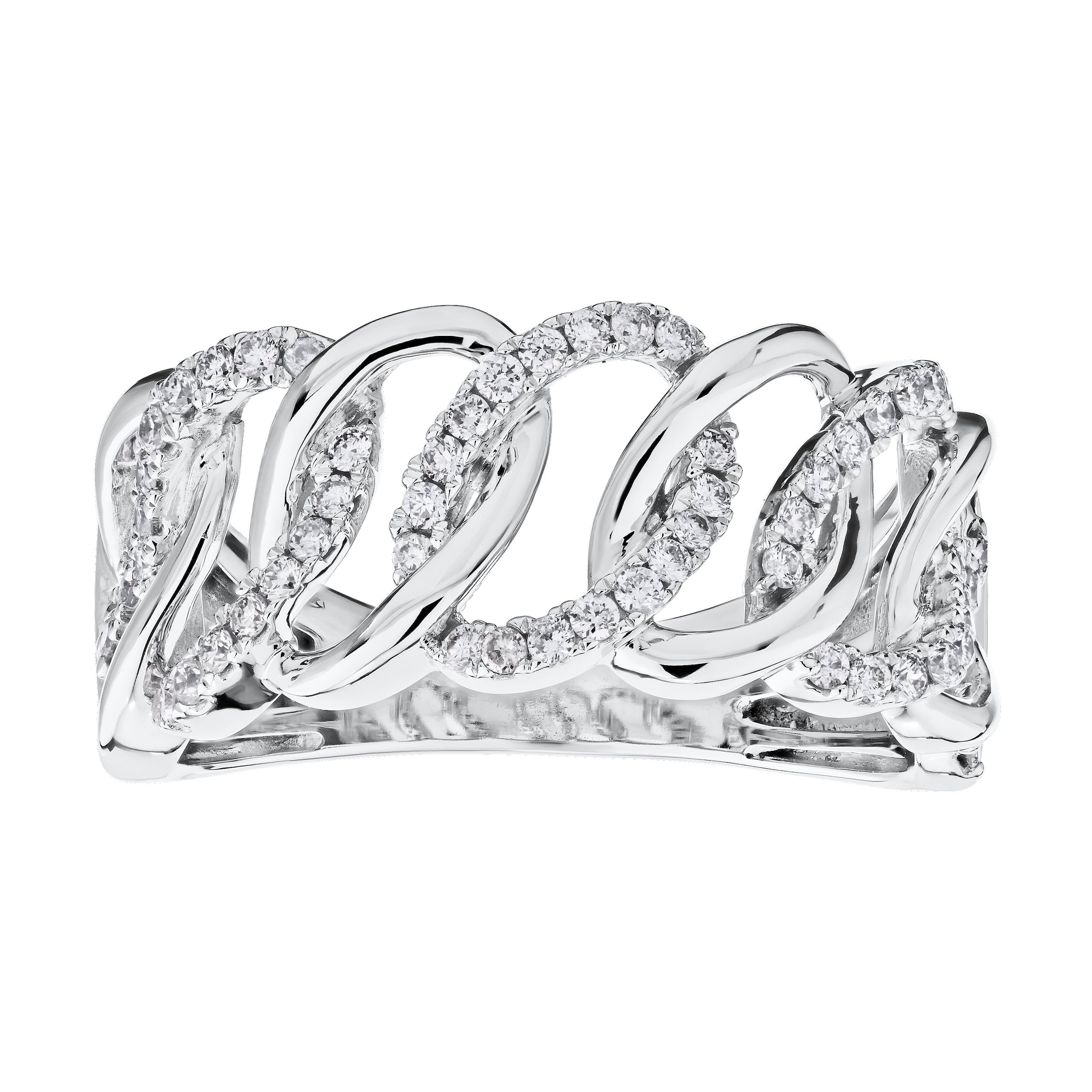 Diamond Cuban Link Open Band