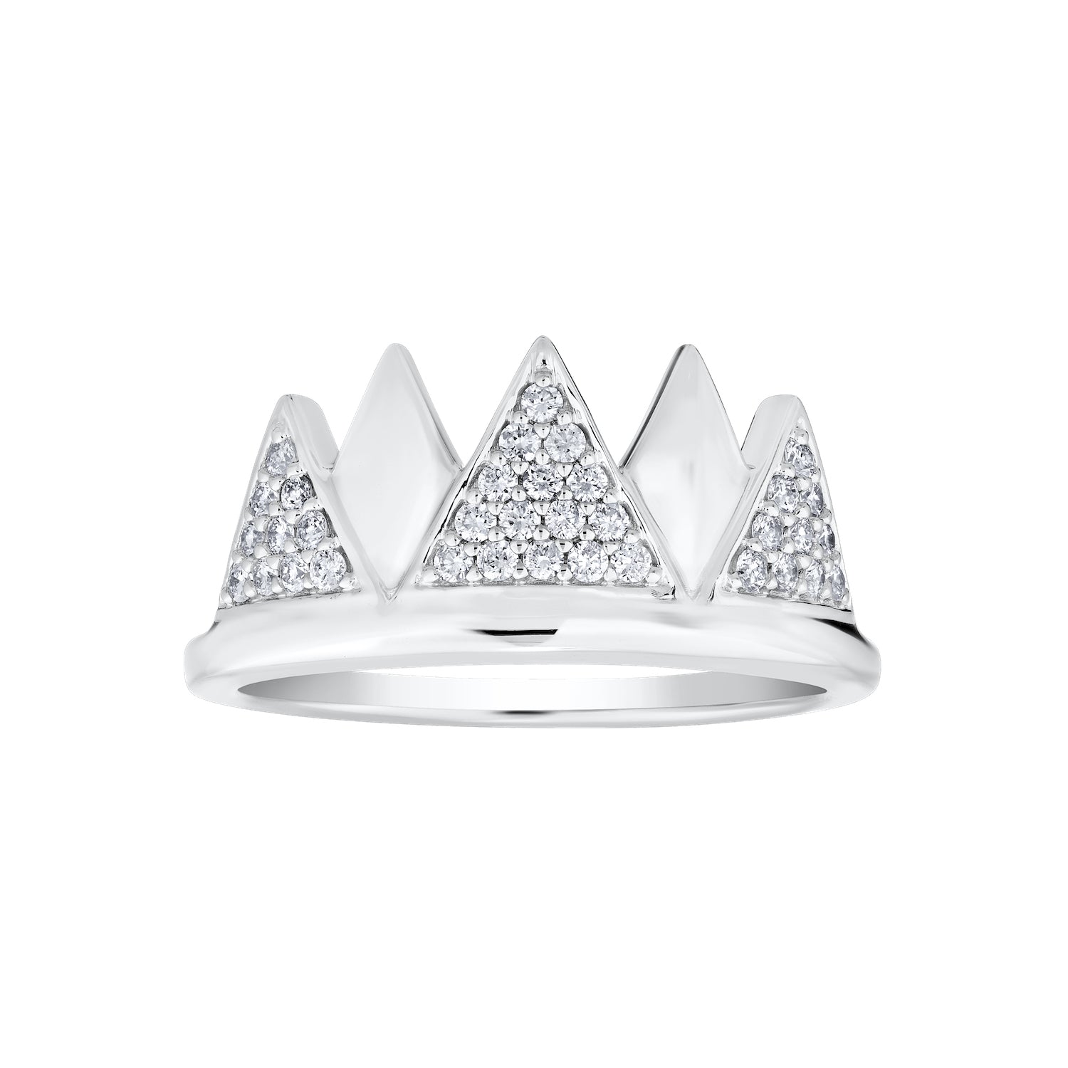 Diamond Pave Mountain Ring