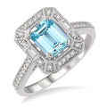 Gemstone & Diamond Ring