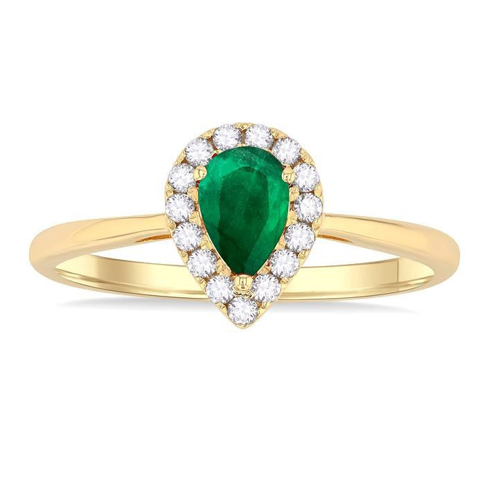 VelLuxOn 14K Yellow Gold Diamond Ring