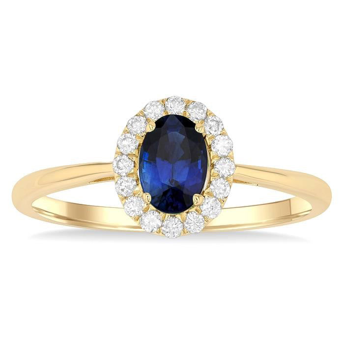 OraLoVio 14K Yellow Gold Diamond Ring