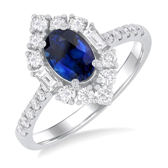 OnVelOra 14K White Gold Diamond Ring