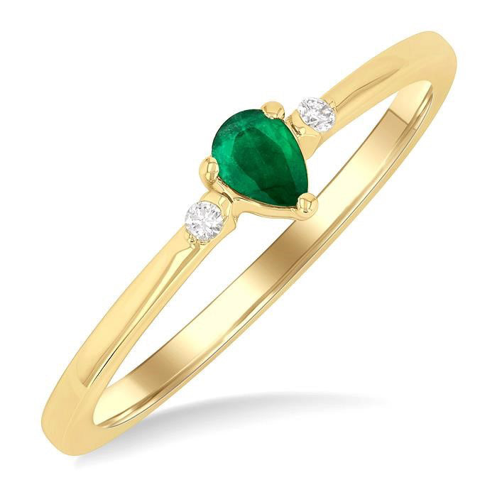 OnSolLo 14K Yellow Gold Diamond Ring