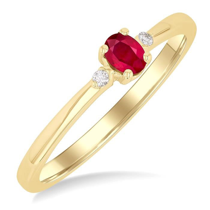 CaElVio IsLysLo 14K Yellow Gold Diamond Ring