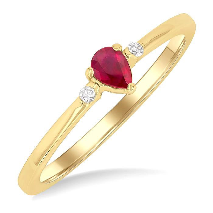 LuxXeTh LoLuxLux 14K Yellow Gold Diamond Ring