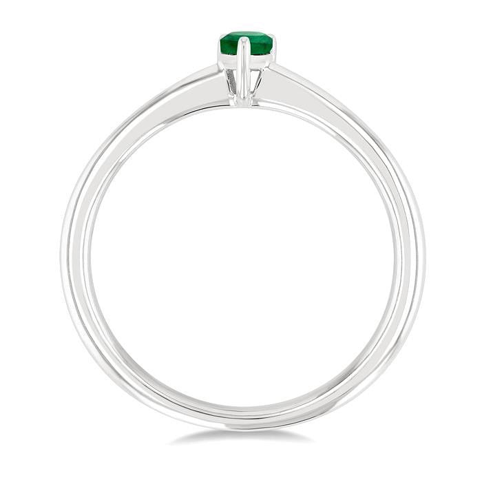 Pear Shape Gemstone Solitaire Ring