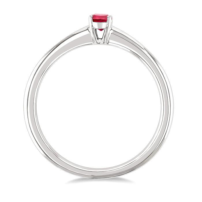 Oval Shape Gemstone Solitaire Ring