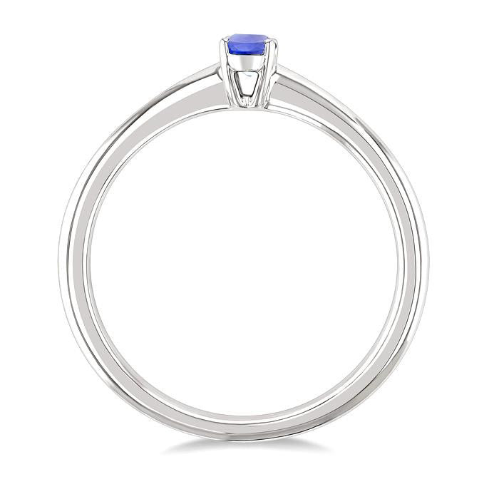 Oval Shape Gemstone Solitaire Ring