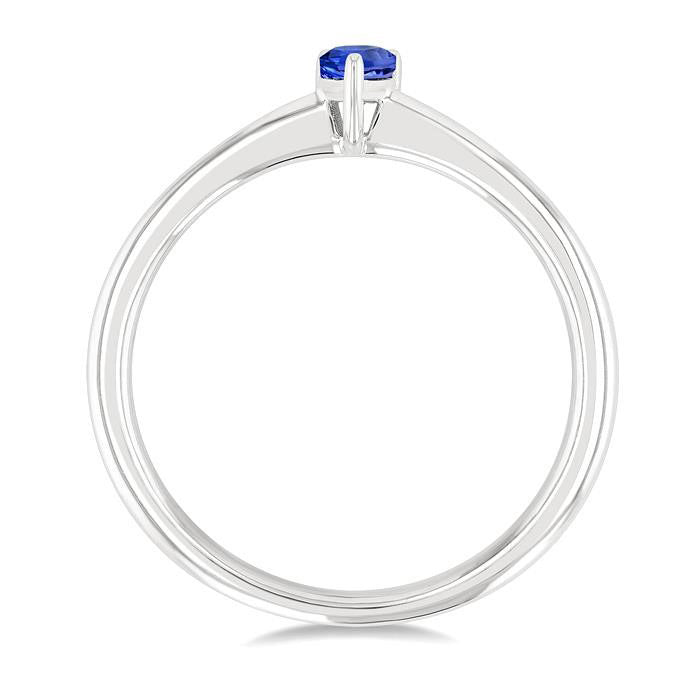 Pear Shape Gemstone Solitaire Ring