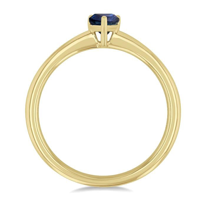 Pear Shape Gemstone Solitaire Ring