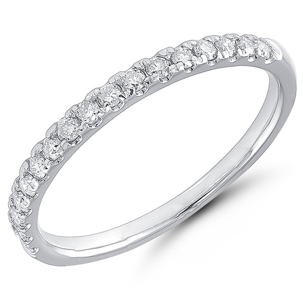 10k White Gold Diamond Anniversary Band