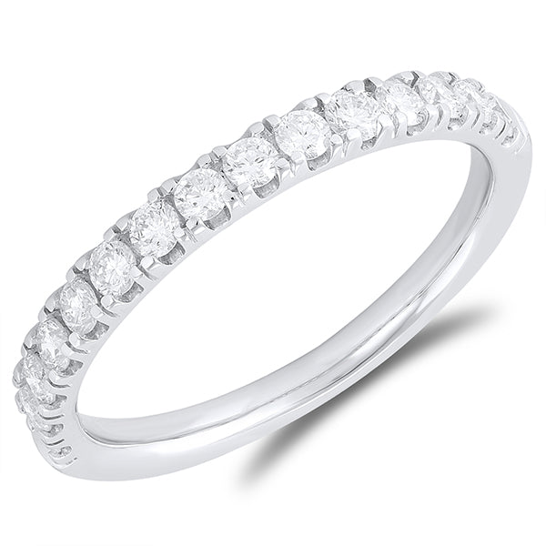 14k White Gold Diamond Anniversary Band