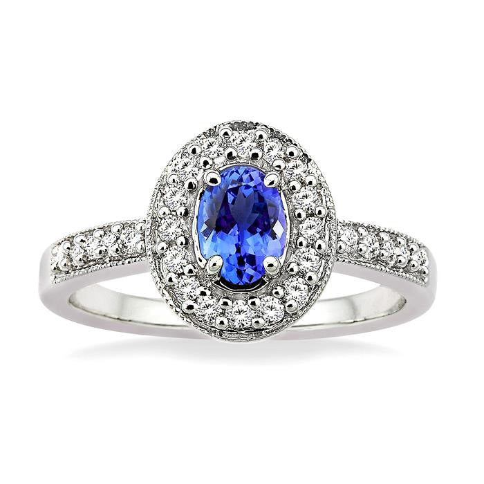 VelVioAr 14K White Gold Diamond Ring