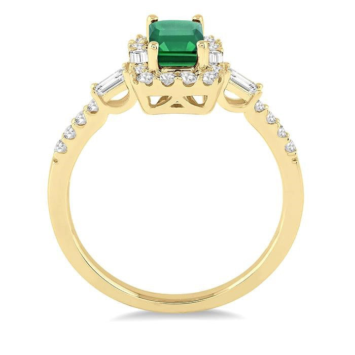 ZenLysAe 14K Yellow Gold Diamond Ring