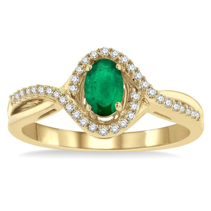 RaRa 14K Yellow Gold Diamond Ring