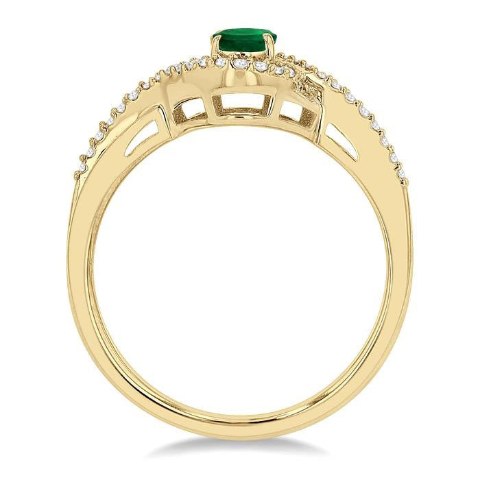 RaRa 14K Yellow Gold Diamond Ring