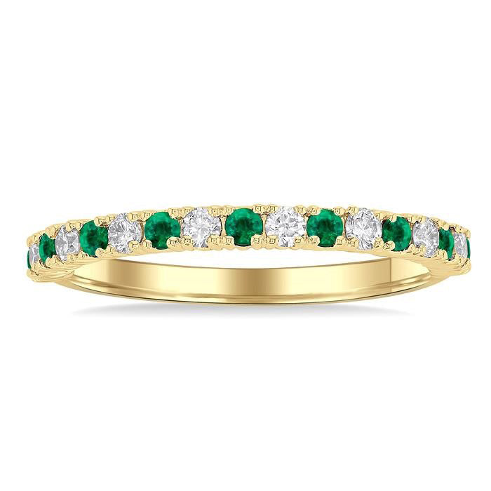 Gemstone & Petite Diamond Band