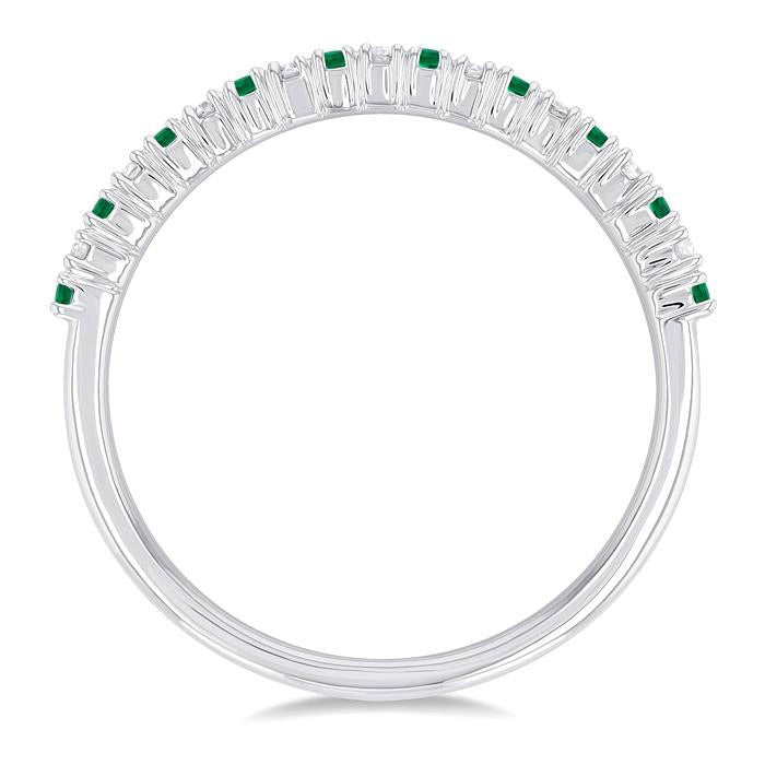 Gemstone & Petite Diamond Band