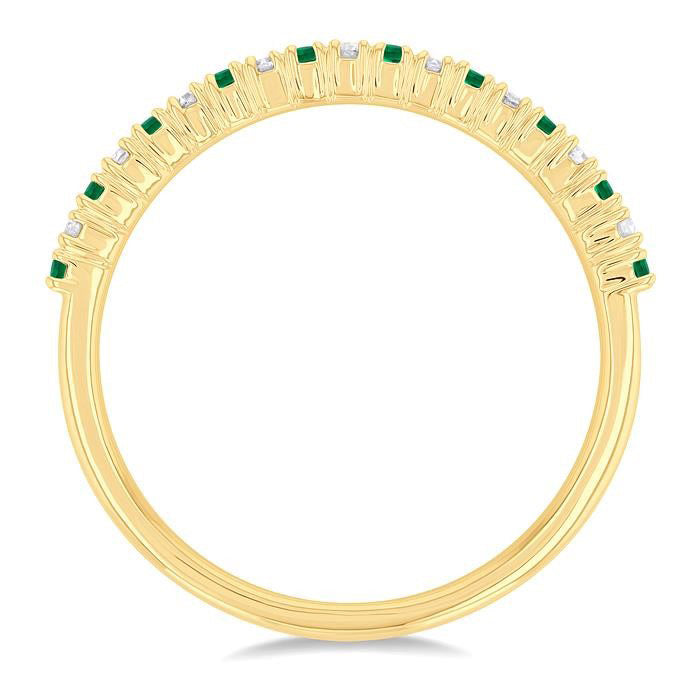 Gemstone & Petite Diamond Band