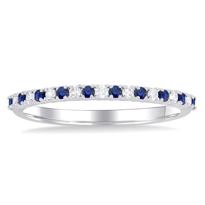 Gemstone & Petite Diamond Band