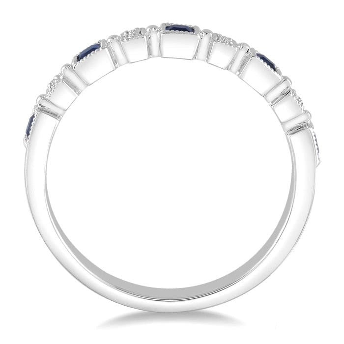 Lyric Antigua Luxe Princess Shape Gemstone & Diamond Band