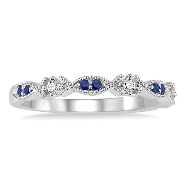 Alternate Gemstone & Diamond Band