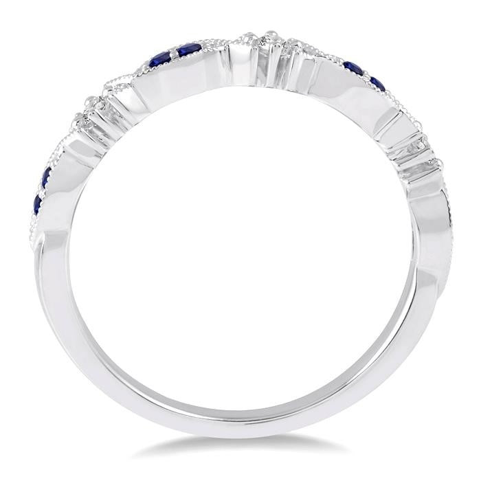 Alternate Gemstone & Diamond Band