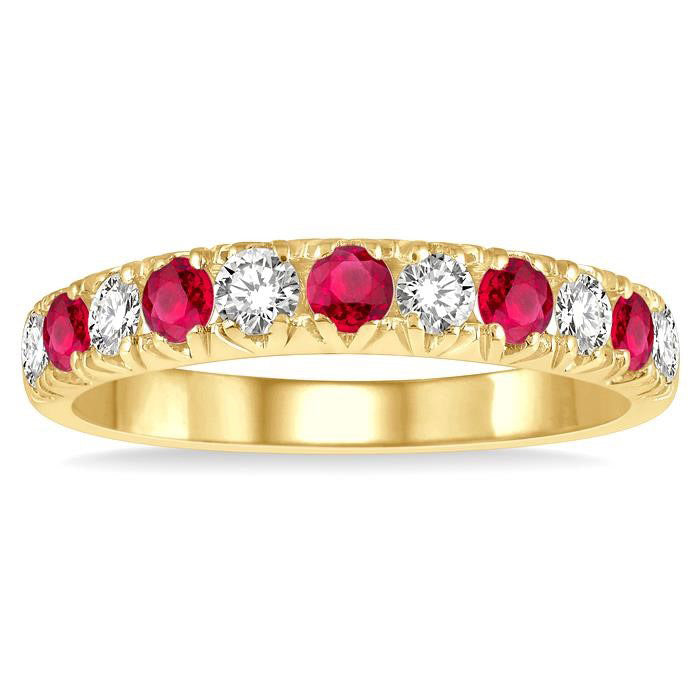 11 Alternate Gemstone & Diamond Wedding Band