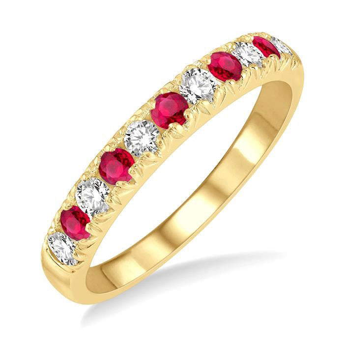 11 Alternate Gemstone & Diamond Wedding Band
