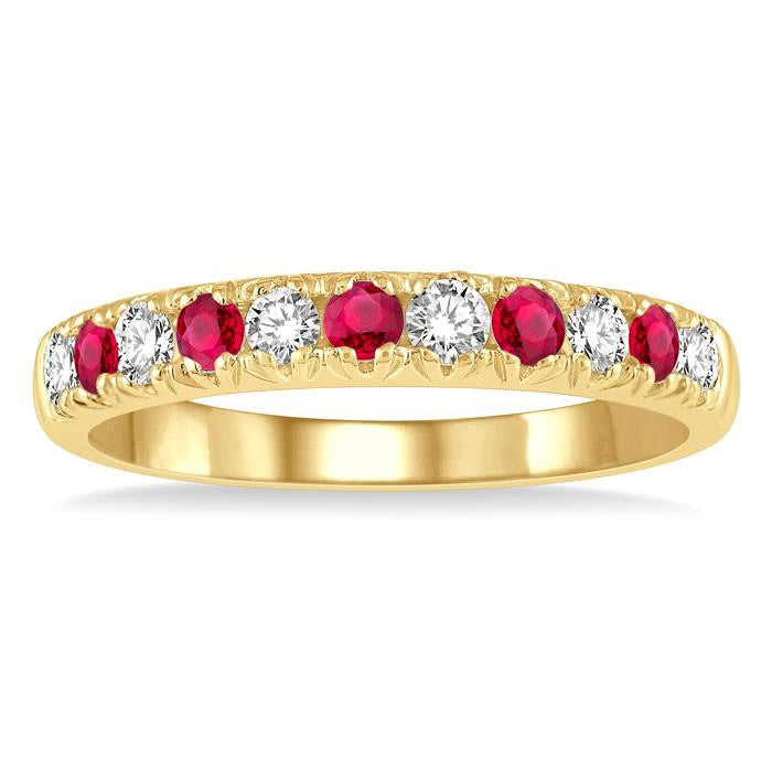 11 Alternate Gemstone & Diamond Wedding Band